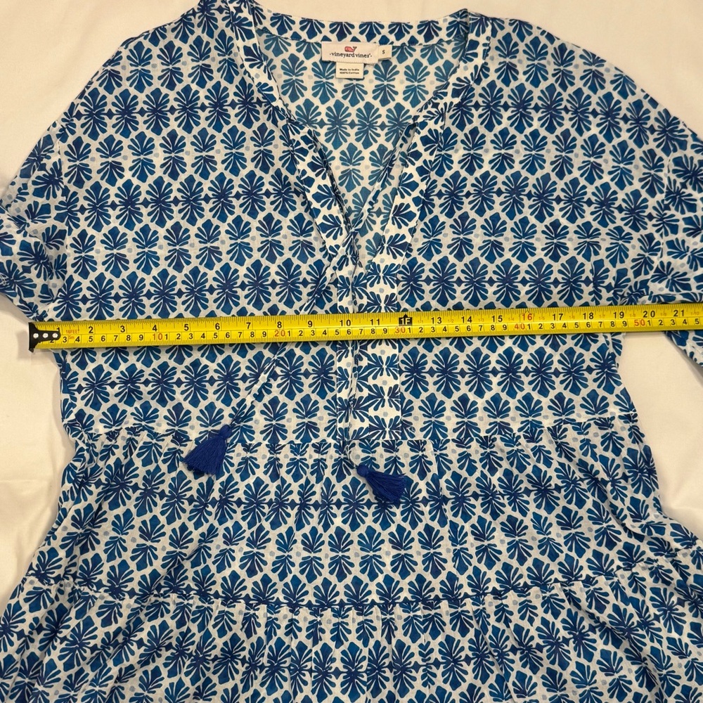 Blue Floral Women's Top - Picture 6 of 7